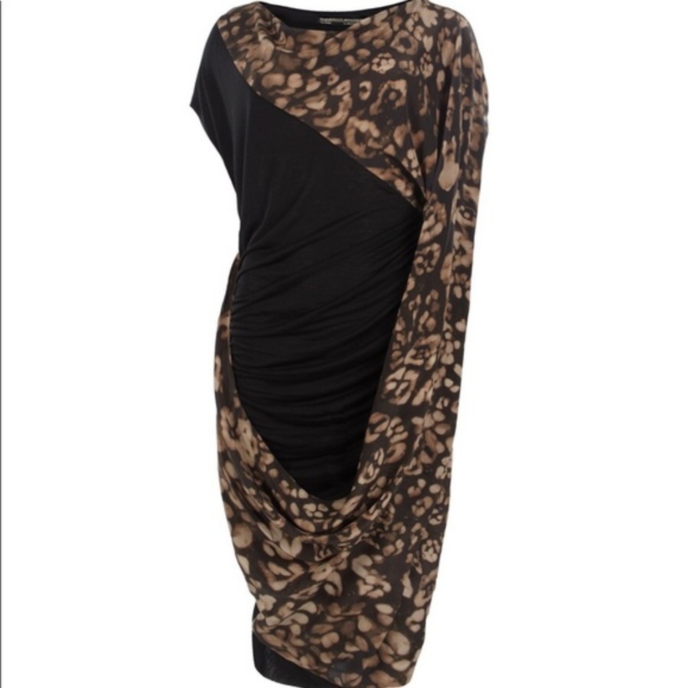 Vintage All Saints Camouflage Silk Dress